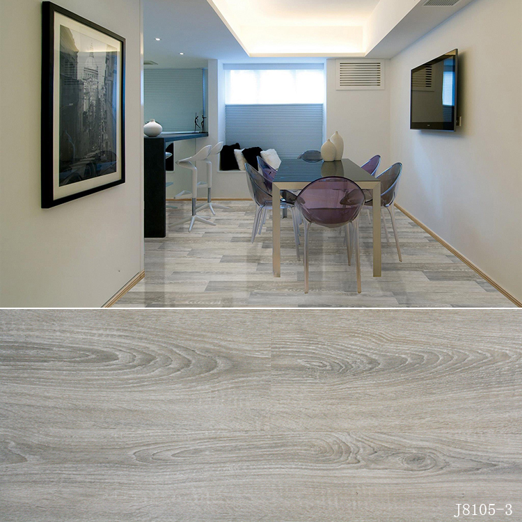 J8105-3 7x48/9x48 inch 4mm thickness  wood color luxury vinyl floor tiles  