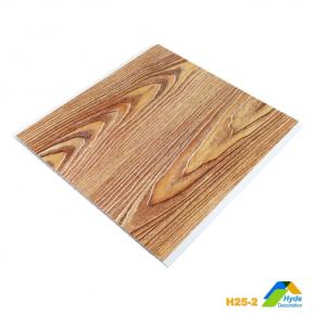 Wood Design Plastica Tablilla PVC Cielo Raso Hot Stamping Ceiling Panel