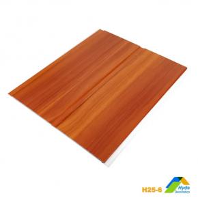 25cm Middle Groove Wood Laminas Para Pared PVC Panel Ceiling