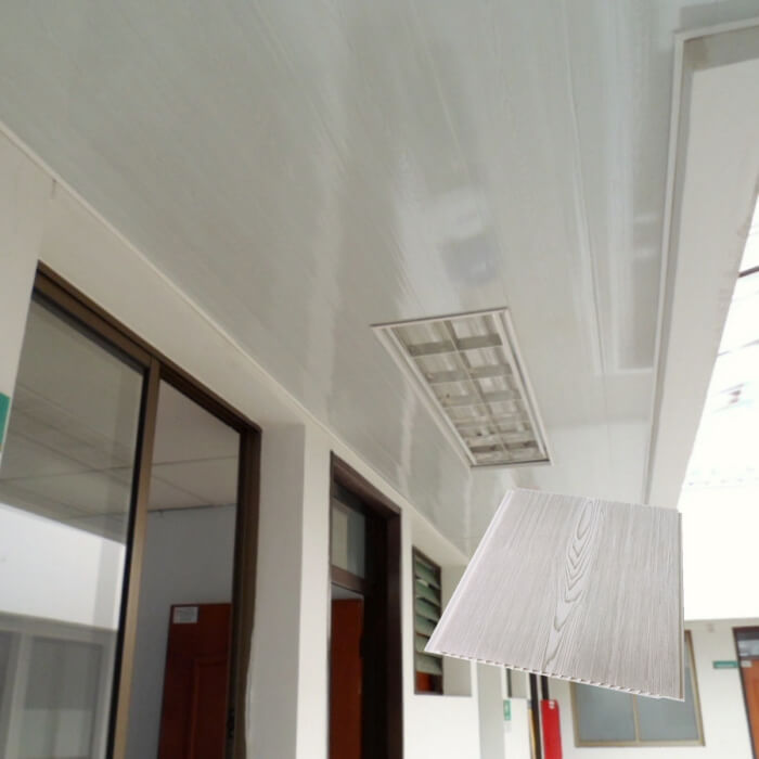 9mm Thickness Printing PVC Wood Ceiling Panels Cielo Ralso De PVC