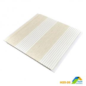 25cm Wide Plafond PVC Ceiling Board U Groove Laminated Wall Panel PVC Para Pared