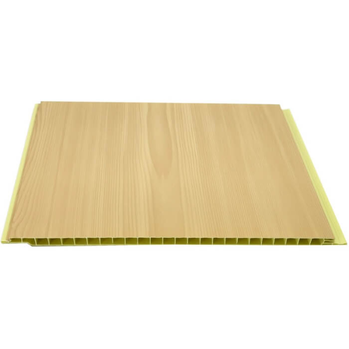 Thickness 8mm Falso Techo De Plastico Wall Covering Panels PVC Roof Ceiling Wooden Design