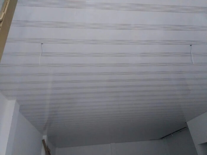 5950X250X7mm Techo De Panel De PVC Cielo Raso Plastic Roof Ceiling Design