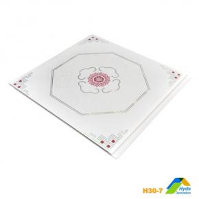 Hot Stamping Film Flower Design Flat Board Type PVC Ceiling & PVC Wall Panel