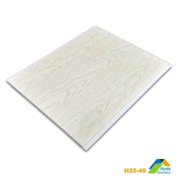 250mm Plastic Bathroom Wall Covering Panels PVC Wood Ceiling Lambri