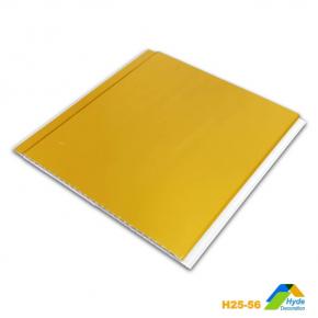 2.8kg U Groove PVC Wall Panel Wooden Strip Interior PVC Roof Ceiling Design