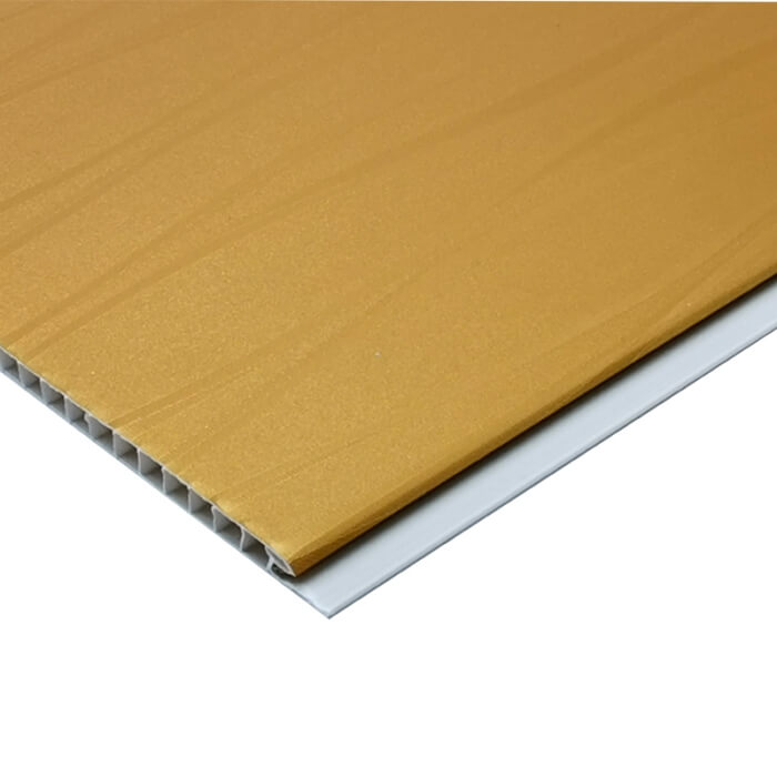 2.8kg U Groove PVC Wall Panel Wooden Strip Interior PVC Roof Ceiling Design