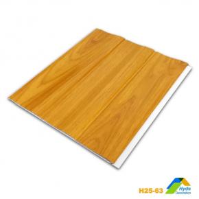 250mm Wide Wave 3D Wood pvc ceiling designs for living room
