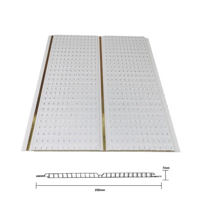 7mm Hot Stamping Tablilla De PVC PARA Cielo Raso Wall Ceiling Panel