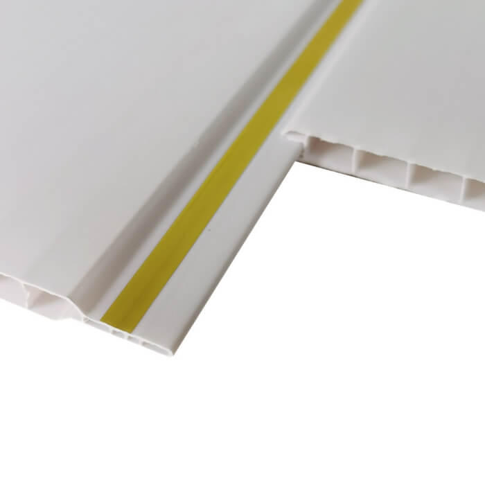 Lambris PVC Blanc Panel De Pared Decorativo Groove Plastic PVC Panel Wall Ceiling
