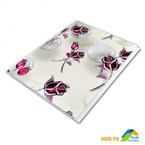 7mm Falso Cielo Raso PVC Ceiling Panel Plastic 3D Flower Design Roof Ceiling Board