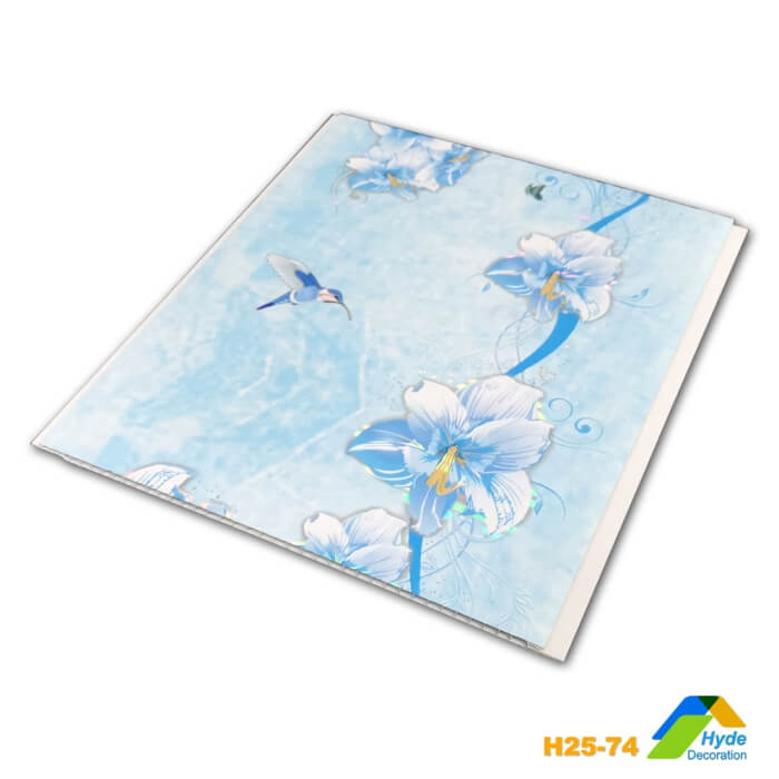 6/7mm Thick Cielo Falso De PVC Hot Stamping Panels Plastic Suspended Ceiling Tiles