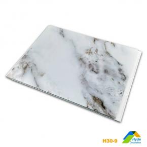 China wholesaler 6mm Thick white marble bathroom plastic pvc wall cladding