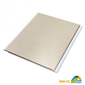 20cm Woven Design Flat Paneles Decorativos PVC Roof Ceiling Lambri Panel