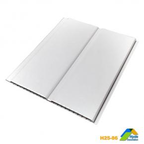 Long strip white 9mm thickness PVC Groove panel Ceiling designs for bedroom