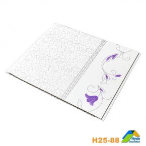 25cm Width Interlocking Plastic False Flat Ceiling PVC Board Panel for Wall