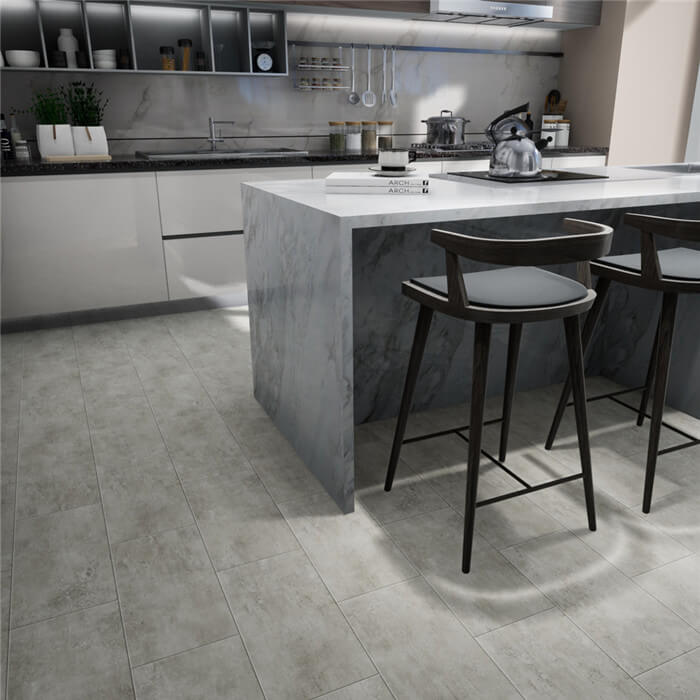 Stone Plastic Spc Click Marble Tile Bathroom Kitchen Floor