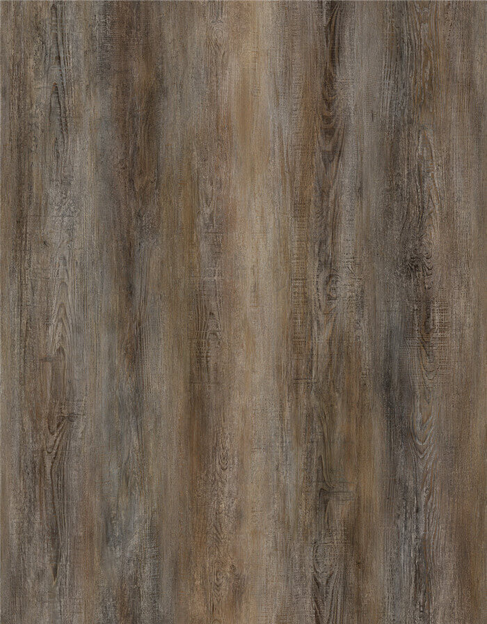 Wood Grain Stone Plastic Spc Rigid Click Floor Plank