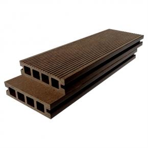 146*22mm WPC Hollow 100X25mm Decking Wood Plastic Composite Outdoor Flooring