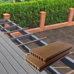 140H32 WPC decking wood plastic composite decking flooring outdoor use