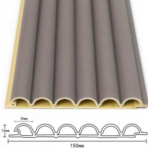 Indoor wpc fluted 150 wpc panels walls decorative 150 Wood grain laminated wpc wall panels