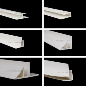 White U H L J F PVC Profile Extrusion Profiles Plastic Corner Ceiling Panel Accessories