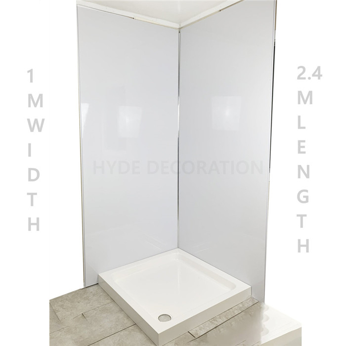 2400X1000X10mm White Gloss PVC Wet Room Wall Panel 