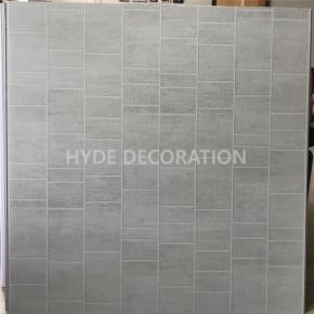 1m Wide Grey Multi Tile Pvc Bathroom Wall Cladding Panels For Showers