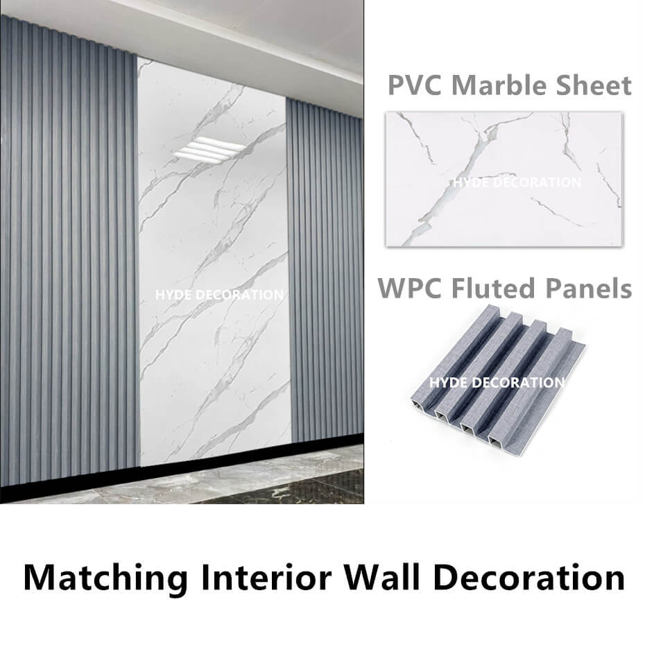 White Marble PVC Wall Sheet