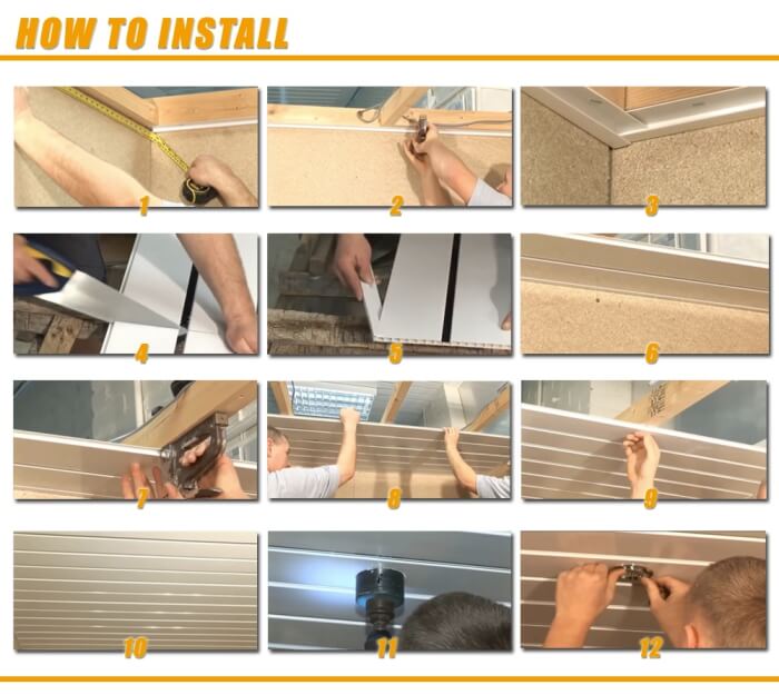 How To Install The Pvc Groove Ceiling Panel